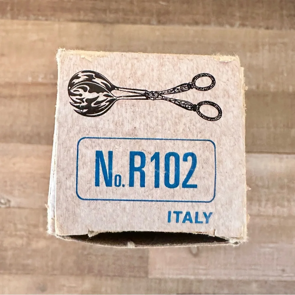 Raymond Silver Plated Salad Tongs Vintage Scissor-style Italy Patina Salad Serve